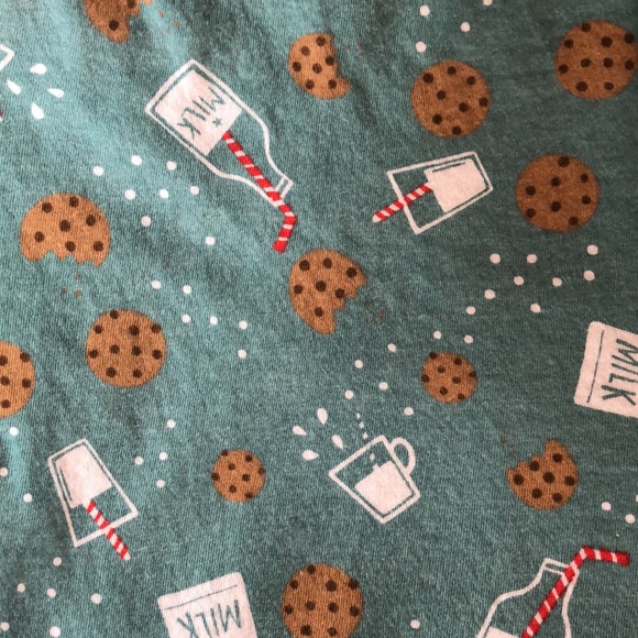 Avenue Body Teal Cookies and Milk Sleep Shirt - Picture 6 of 8